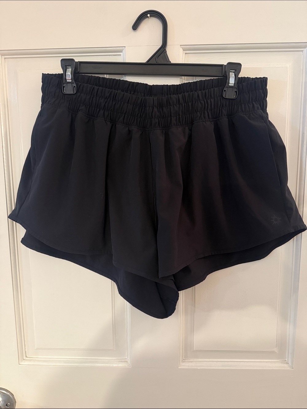 aerie Black Layered Athletic Shorts